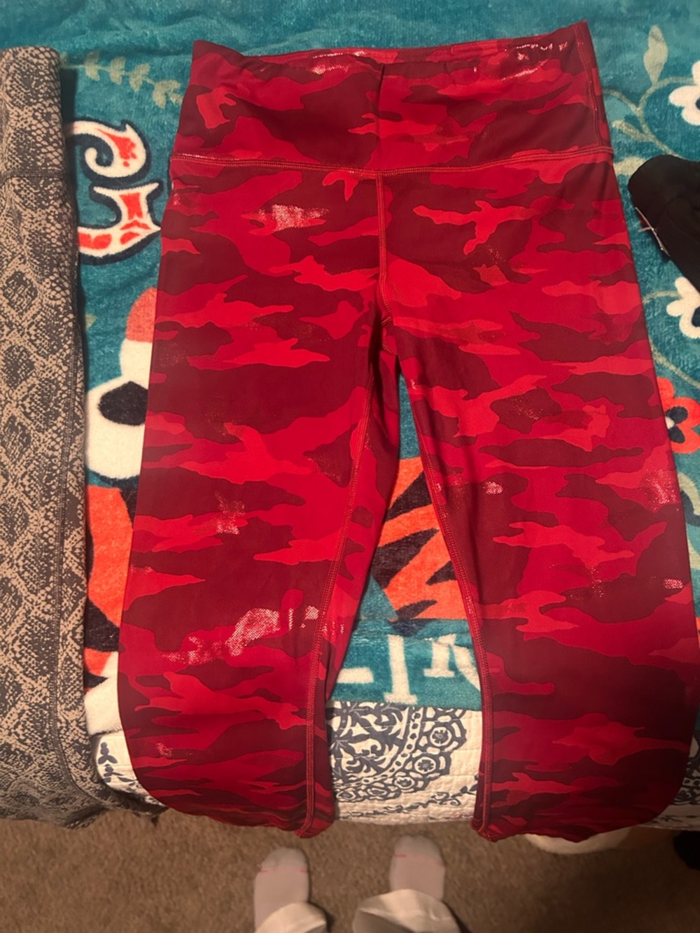 Athleta Red Camo High-Rise Performance Leggings